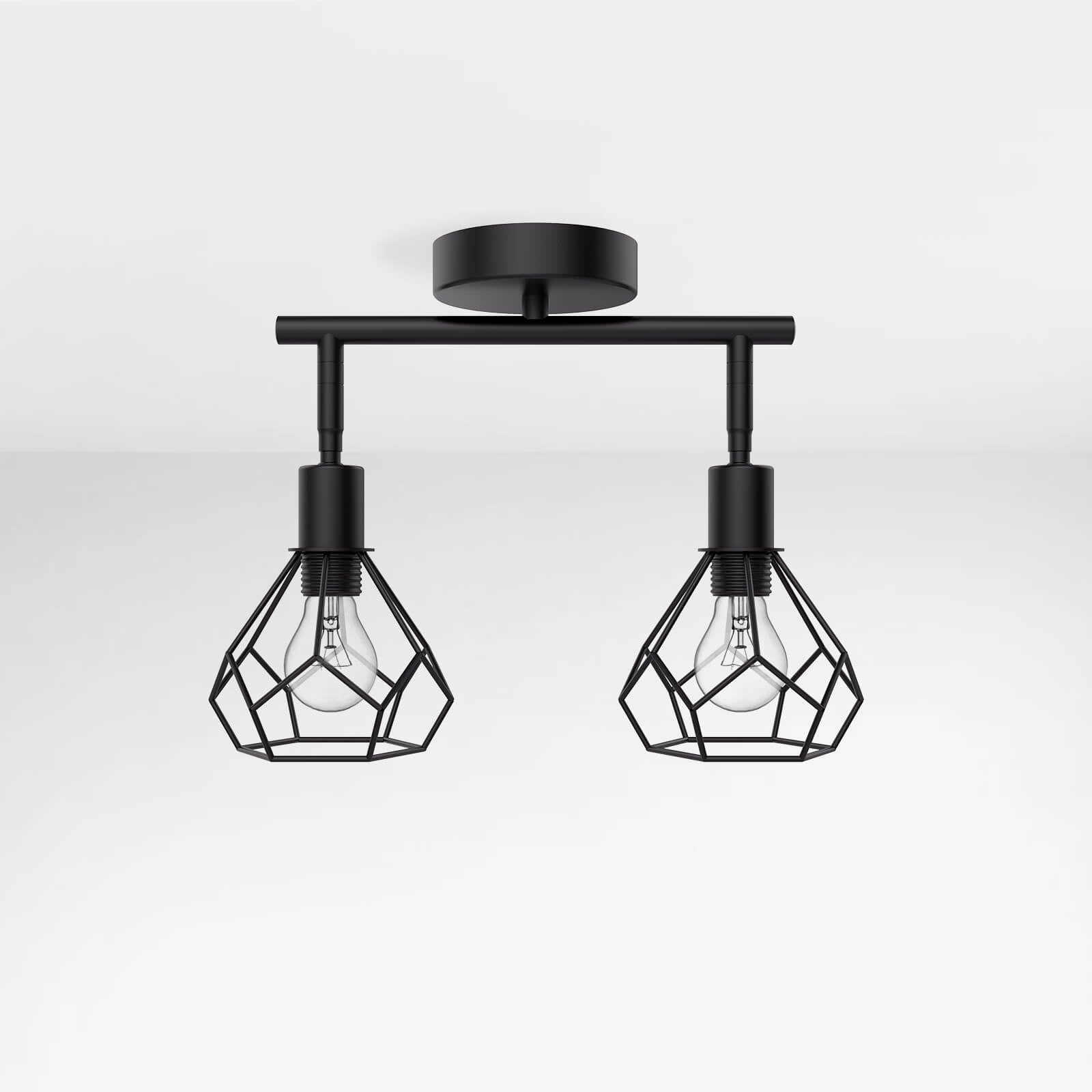 emke-l25a2bl-plafonnier-applique-noir-2-lampes image 3